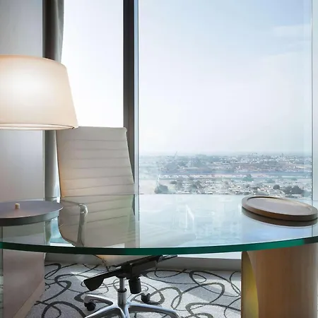 Sofitel Dubai Downtown Hotel Exterior photo A glass table